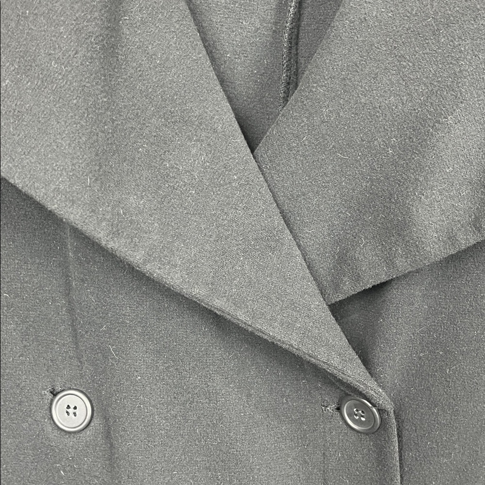Lurdes Bergada (Made in Spain) Womens Jacket L Black Dble Button Front Pockets - Picture 4 of 14